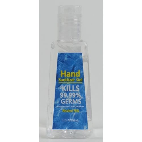 Hand Sanitizer Gel with 75% Alcohol, Kills 99.9% of Many Common Germs, 30ML 250/cs